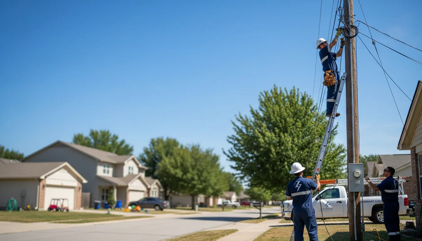 Residential electrician providing installation services in Long Point, IL